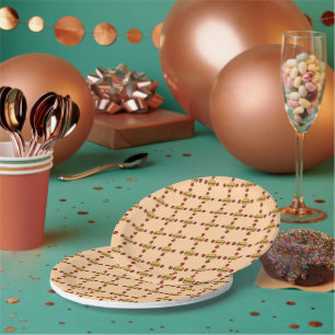 Prato De Papel Illustration of hamburger patterns