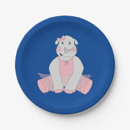 Prato De Papel ilusima Ballerina Rhino