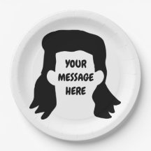 Ilustração de Mullet Engraçado de Mensagem Persona