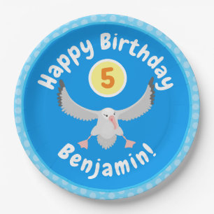 Prato De Papel Imagem de desenho animado de aves voadoras de alba