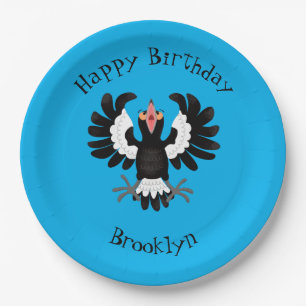 Prato De Papel Imagem engraçada de desenho animado australiano