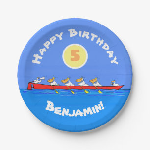 Prato De Papel Imagem engraçada de desenhos animados pelicanos