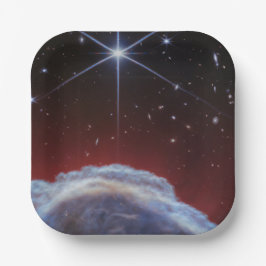Prato De Papel Imagem JWST da Nebulosa de Horsehead