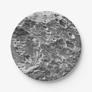 Prato De Papel Imagem lunar de Missão Artemis 1