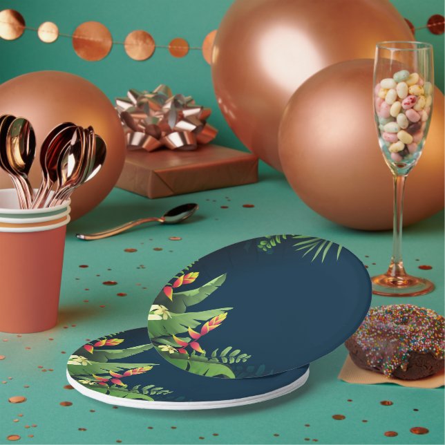 Prato De Papel Impressão havaiano (Múltiplo)