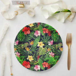 Prato De Papel Impressão havaiano