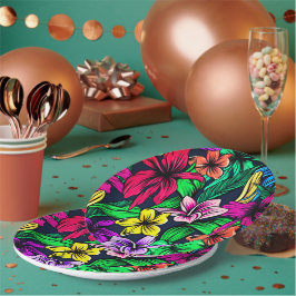 Prato De Papel Impressão havaiano
