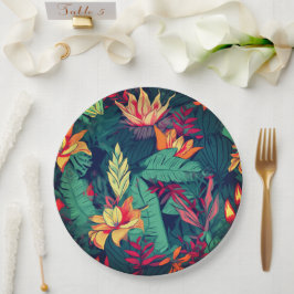 Prato De Papel Impressão havaiano