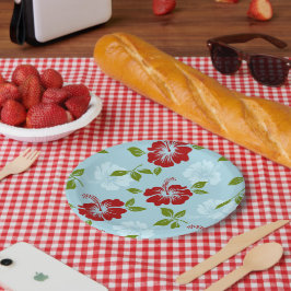 Prato De Papel Impressão havaiano