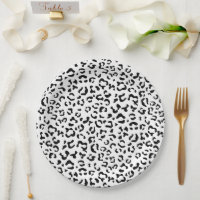Impressão Leopardo, Manchas Leopardo, Preto E Bran
