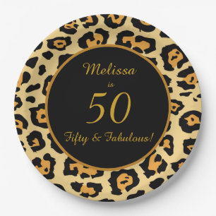 Prato De Papel Impressora de papel Leopardo de 50 Fabulosas
