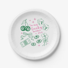 Prato De Papel In My Lucky Mama Era  Pink & Green St Patricks Day