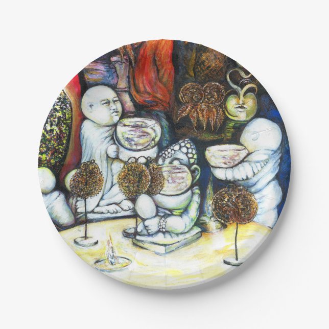 Prato De Papel Inabalável pelo desafio (Frente)