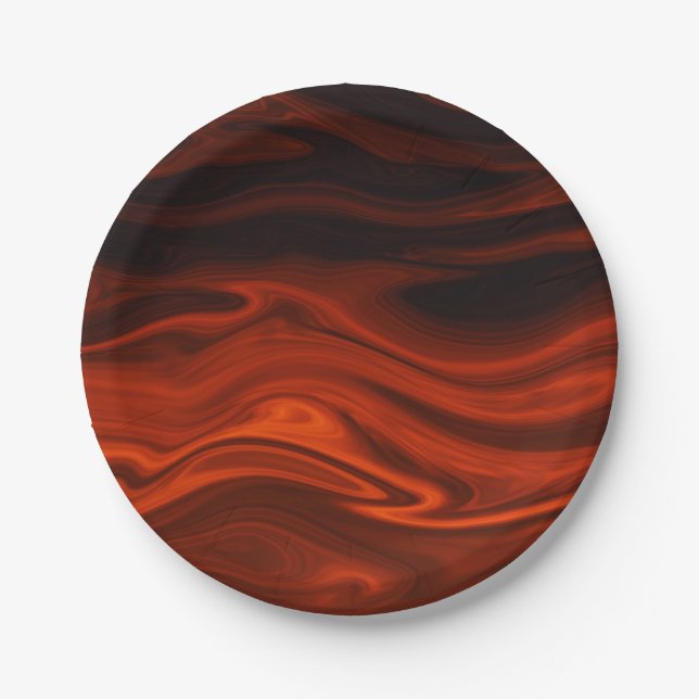 Prato De Papel Incêndio líquido por Shirley Taylor (Frente)