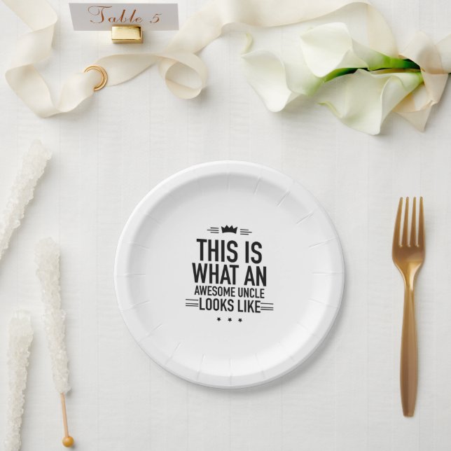 Prato De Papel Incrível tio Black (Casamento)