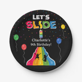 Prato De Papel Indoor Slide Park Kids Playground Birthday Party