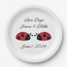 Prato De Papel Insetos de amor, Personalizar