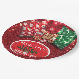 Prato De Papel Inverno - Lâmpada Personalizada