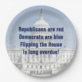 Prato De Papel Invertendo a Câmara dos Representantes