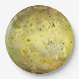 Prato De Papel Io Lua vulcânica de Júpiter