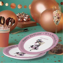 Prato De Papel Íris - Abastecimento da Flor Whimsical Fleur-de-Li