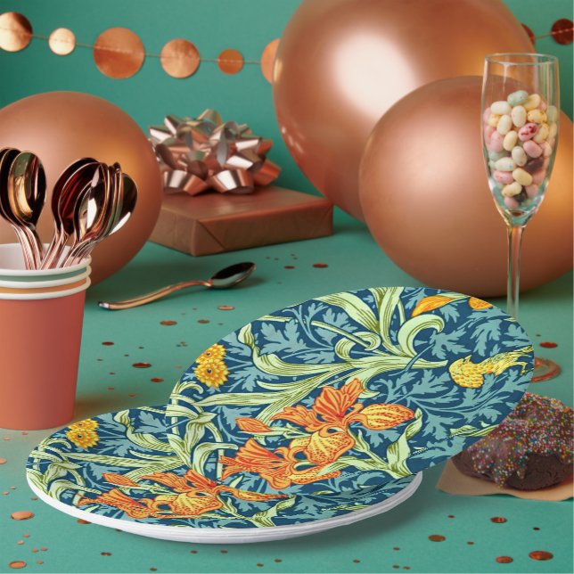 Prato De Papel Íris, um padrão de William Morris, (Múltiplo)