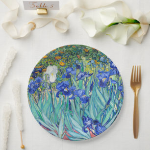 Prato De Papel Irises Vincent van Gogh
