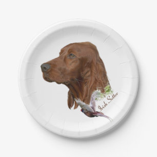 Prato De Papel Irish Setter