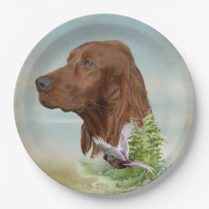 Prato De Papel Irish Setter