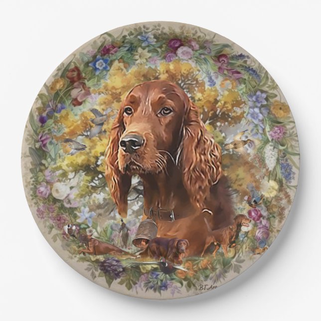 Prato De Papel Irish Setter - Ultimate Upland Bird Dog (Frente)