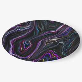 Prato De Papel Irregular curves with color suffocated by the dark