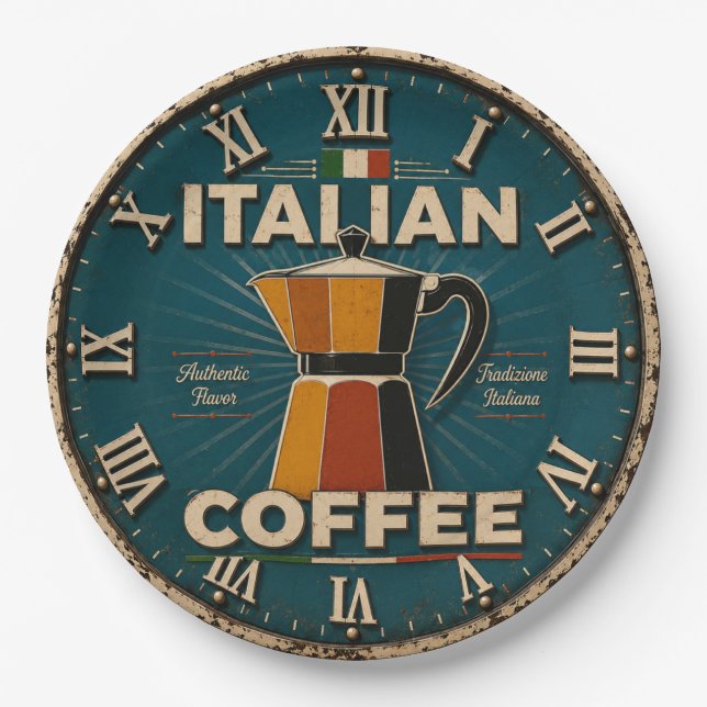 Prato De Papel Italian Coffee  (Frente)