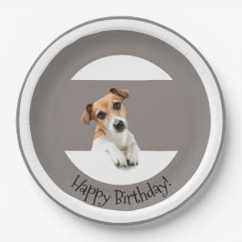 Prato De Papel Jack Russell Puppy Dog Cute Adorável Sweet
