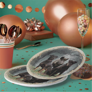 Prato De Papel Jagdterrier, coração corajoso