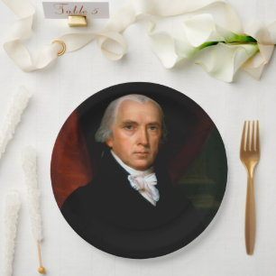 Prato De Papel James Madison o 4º Presidente: América Colonial