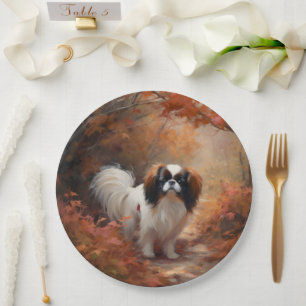 Prato De Papel Japanese Chin no Outono Folhas Caem Inspiram