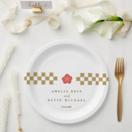 Prato De Papel Japanese Touch Bridal