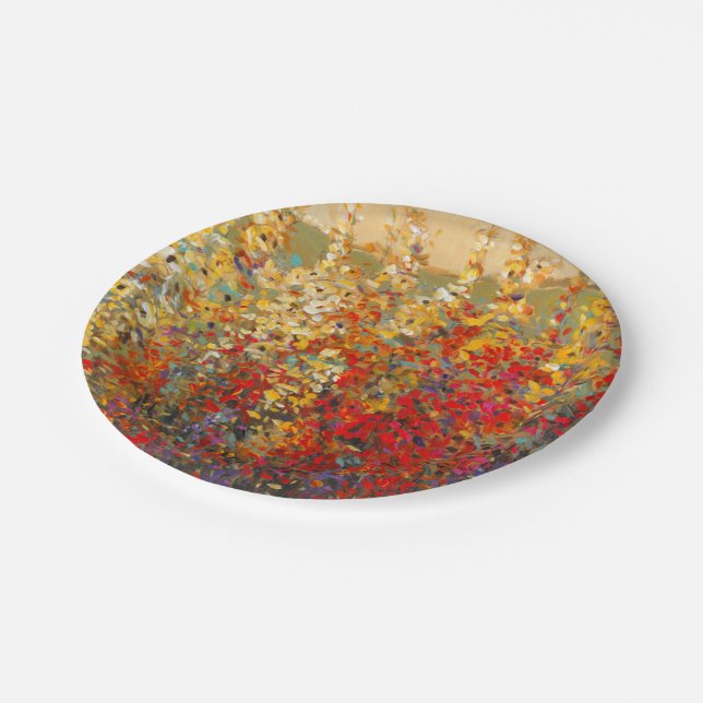 Prato De Papel Jardim Brilhante Mural de Primavera Wildflower (Inclinado)