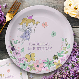 Prato De Papel Jardim da Flor de Leite Qualquer Ocasião Lilás