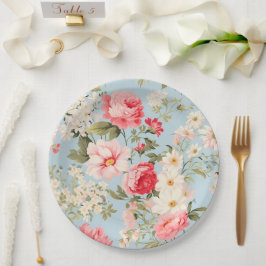 Prato De Papel Jardim da Flor do País Inglês