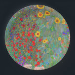 Prato De Papel Jardim de Fazenda de Gustav Klimt com girassóis<br><div class="desc">Jardim de Fazenda de Gustav Klimt com Placas de Papel Girassóis.</div>