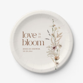 Prato De Papel Jardim de Flores Silvestres O Amor Está em Flor