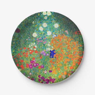 Prato De Papel Jardim Flor Gustav Klimt