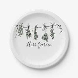 Prato De Papel Jardim Herbário