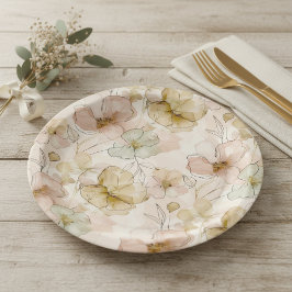 Prato De Papel Jardim Lavado pelo Sol Floral ID1283