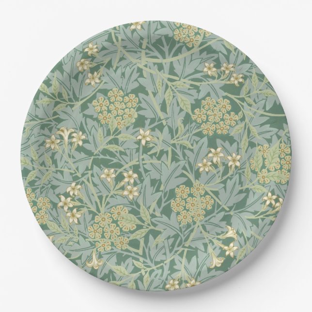 Prato De Papel Jasmine (por William Morris) (Frente)