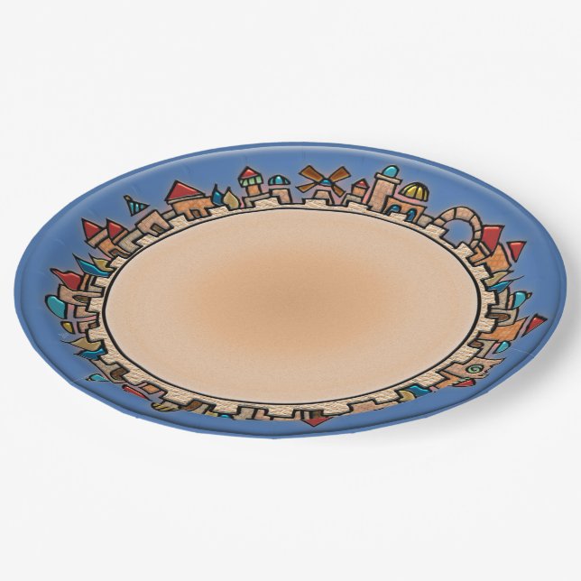 Prato De Papel Jerusalém Finalmente (Inclinado)