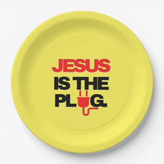 Prato De Papel Jesus is the Plug Plate