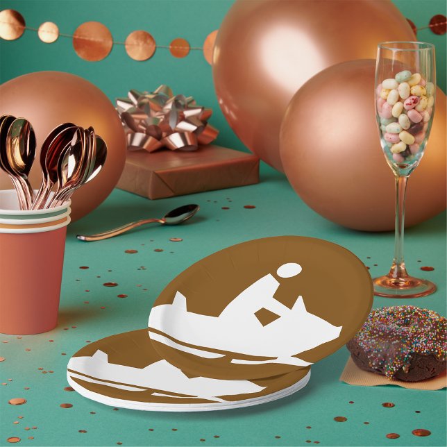 Prato De Papel Jet Ski Sign (Criador carregado)