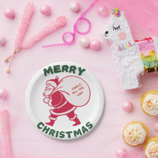 Prato De Papel Jingle All The Way